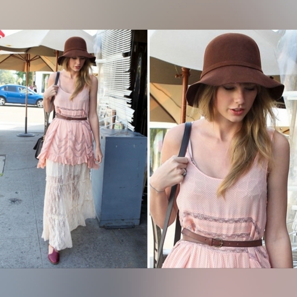 M • Intimately Free People • Voile and Lace Polka Dot Trapeze Slip - Picture 4 of 7